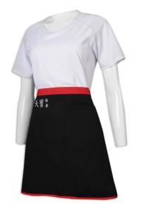 AP152 團體訂購圍裙款式 印製繡花LOGO款圍裙 涼茶 製作圍裙供應商